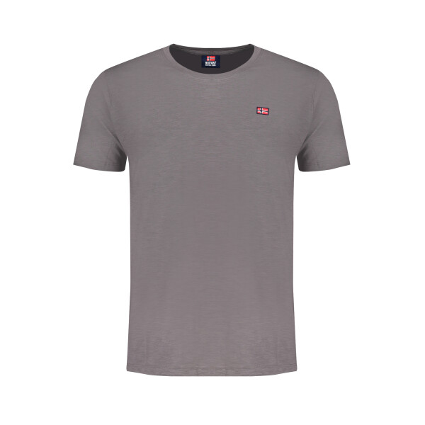 NORWAY 1963 Ανδρικό Γκρι T-shirt με στρογγυλή λαιμόκοψη και λογότυπο