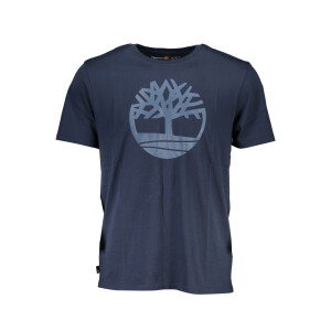 Timberland Ανδρικό Μπλε T-shirt με στρογγυλή λαιμόκοψη και λογότυπο