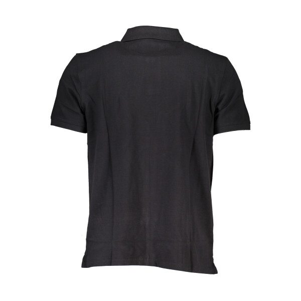 Timberland ανδρική μαύρη polo μπλούζα με κοντά μανίκια