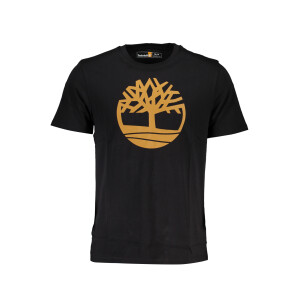 Timberland ανδρικό t-shirt σε μαύρο χρώμα με λογότυπο