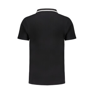 FILA Ανδρική Μαύρη Polo Μπλούζα με κοντά μανίκια και λογότυπο