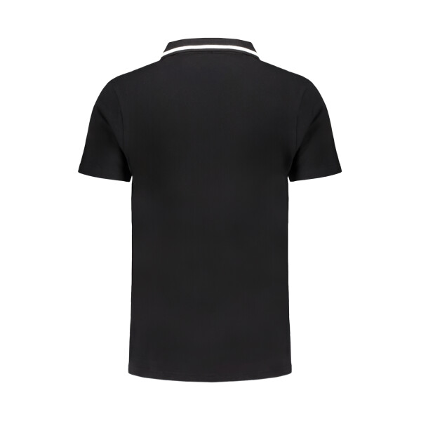 FILA Ανδρική Μαύρη Polo Μπλούζα με κοντά μανίκια και λογότυπο
