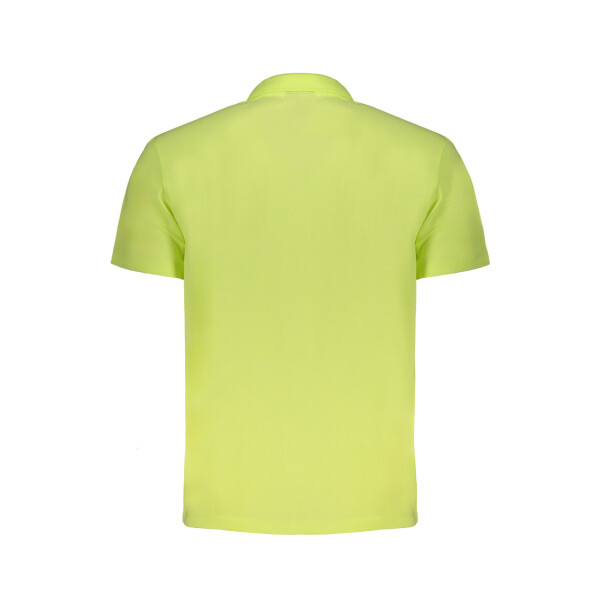 Napapijri ανδρικό polo t-shirt σε κίτρινο χρώμα με κοντά μανίκια