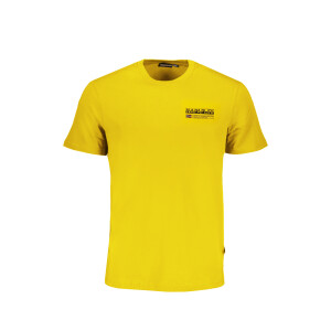 Napapijri ανδρικό t-shirt σε κίτρινο χρώμα με λογότυπο