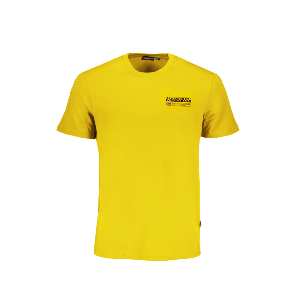Napapijri ανδρικό t-shirt σε κίτρινο χρώμα με λογότυπο