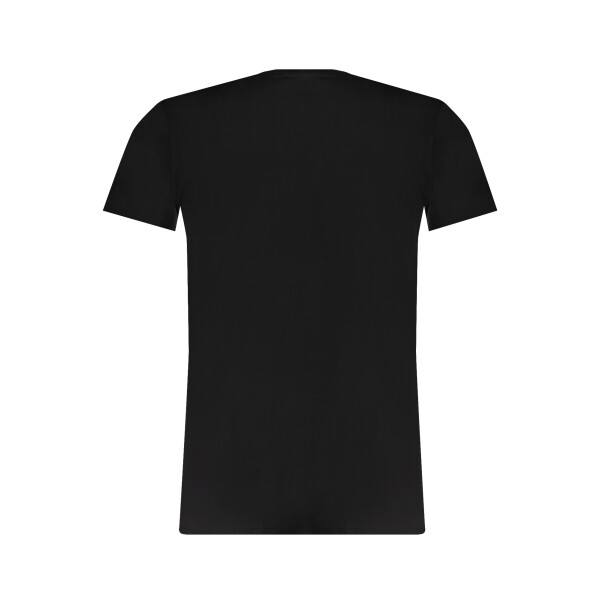 Trussardi ανδρικό μαύρο t-shirt με κοντά μανίκια και λογότυπο