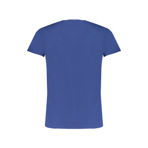 Trussardi ανδρικό μπλε t-shirt με κοντά μανίκια και λογότυπο