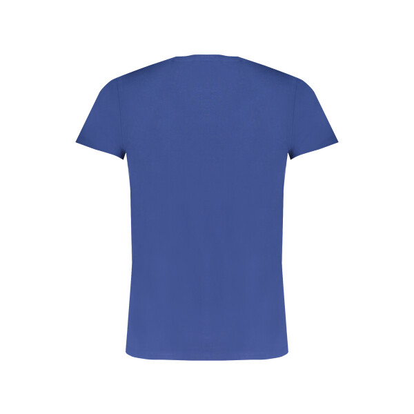 Trussardi ανδρικό μπλε t-shirt με κοντά μανίκια και λογότυπο