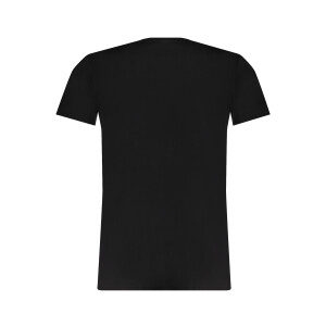 Trussardi ανδρικό μαύρο T-shirt με κοντά μανίκια και λογότυπο