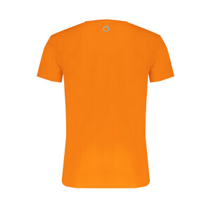Trussardi ανδρικό πορτοκαλί t-shirt με κοντά μανίκια και λογότυπο