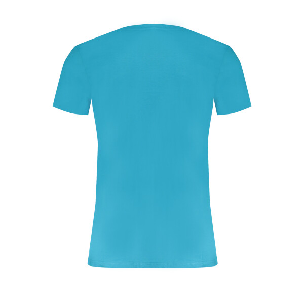 Trussardi ανδρικό μπλε t-shirt με κοντά μανίκια και λογότυπο