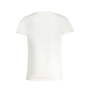 Trussardi ανδρικό λευκό T-shirt με κοντά μανίκια και λογότυπο
