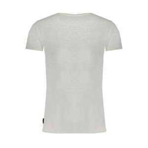 GAUDÌ Ανδρικό Γκρι T-shirt με κοντά μανίκια και print λογότυπο