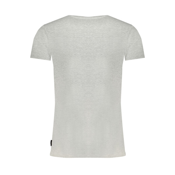 GAUDÌ Ανδρικό Γκρι T-shirt με κοντά μανίκια και print λογότυπο