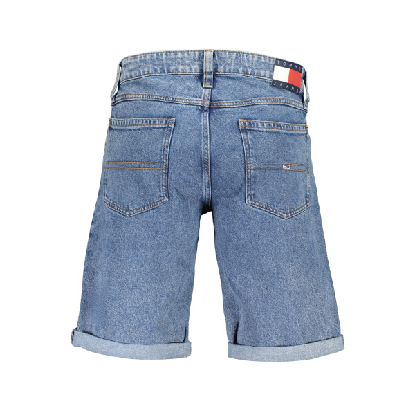 Tommy Hilfiger ανδρική μπλε τζιν βερμούδα με πέντε τσέπες