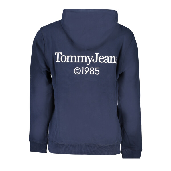 Tommy Hilfiger ανδρικό μπλε φούτερ με κουκούλα και λογότυπο
