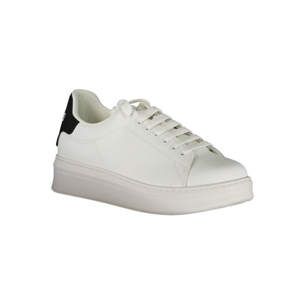 GAELLE PARIS Ανδρικά Λευκά Sneakers με κορδόνια και λογότυπο