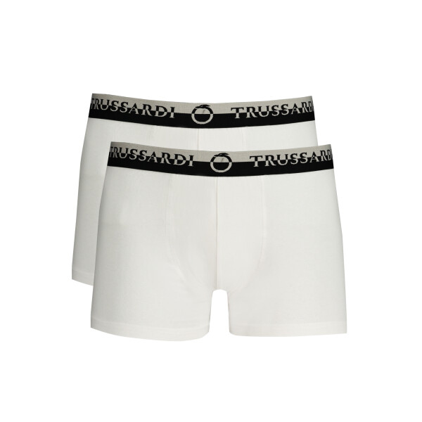 Trussardi Ανδρικά Λευκά Μποξεράκια με λογότυπο