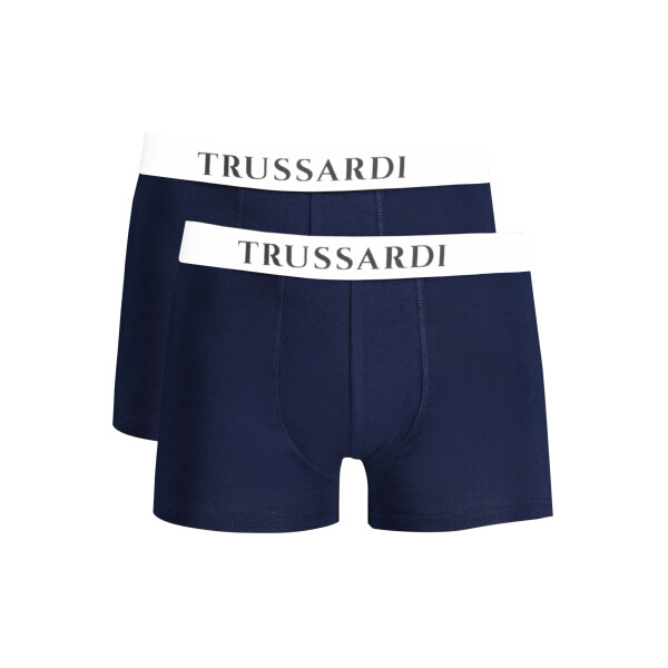 Trussardi Ανδρικά Μπλε Μποξεράκια με λογότυπο