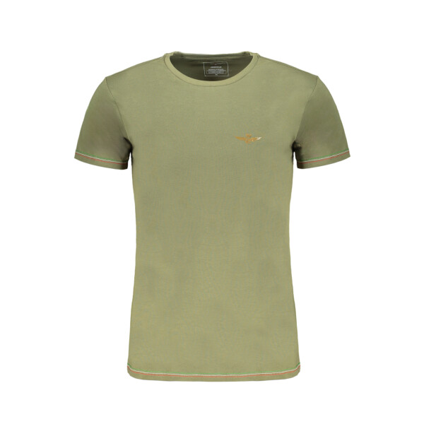 Aeronautica Militare Ανδρικό Πράσινο T-shirt με κοντά μανίκια και λογότυπο