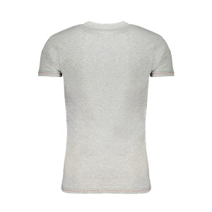 Aeronautica Militare Ανδρικό Γκρι T-shirt με κοντά μανίκια και λογότυπο