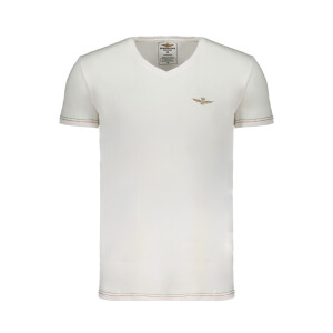 Aeronautica Militare ανδρικό λευκό t-shirt με V λαιμόκοψη