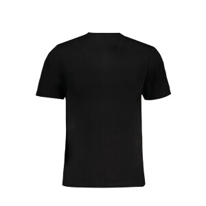 GIAN MARCO VENTURI Ανδρικό Μαύρο T-shirt με κοντά μανίκια και λογότυπο