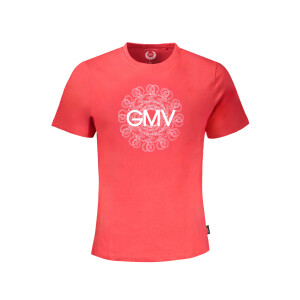 GIAN MARCO VENTURI Ανδρικό Κόκκινο T-shirt με κοντά μανίκια και λογότυπο