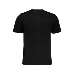 GIAN MARCO VENTURI Ανδρικό Μαύρο T-shirt με κοντά μανίκια και λογότυπο
