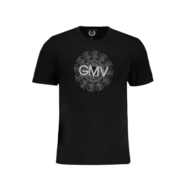 GIAN MARCO VENTURI Ανδρικό Μαύρο T-shirt με κοντά μανίκια και λογότυπο