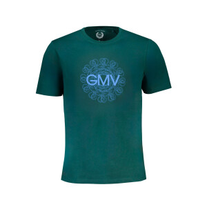 GIAN MARCO VENTURI Ανδρικό Πράσινο T-shirt με κοντά μανίκια και λογότυπο