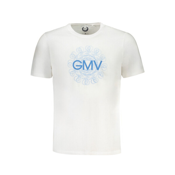 GIAN MARCO VENTURI Ανδρικό Λευκό T-shirt με κοντά μανίκια και λογότυπο