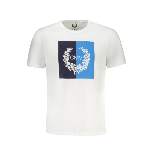 GIAN MARCO VENTURI Ανδρικό Λευκό T-shirt με print λογότυπο