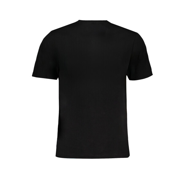 GIAN MARCO VENTURI Ανδρικό Μαύρο T-shirt με κοντά μανίκια και λογότυπο