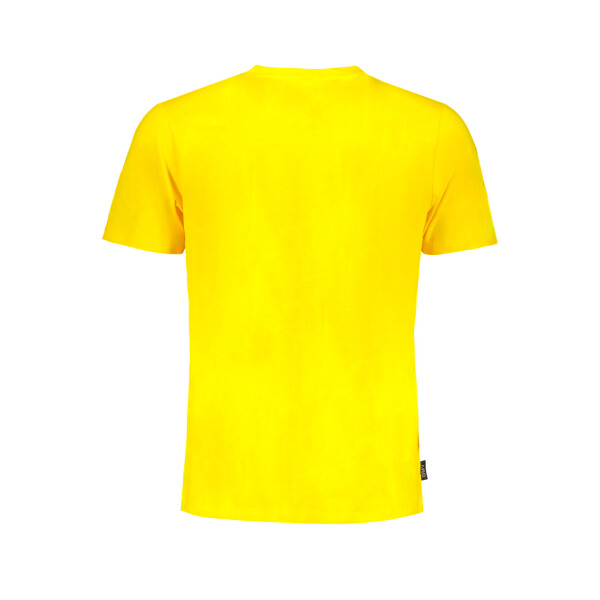 GIAN MARCO VENTURI Ανδρικό Κίτρινο T-Shirt με κοντά μανίκια και λογότυπο