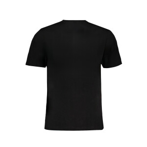 GIAN MARCO VENTURI Ανδρικό Μαύρο T-shirt με κεντημένο λογότυπο