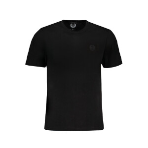 GIAN MARCO VENTURI Ανδρικό Μαύρο T-shirt με κεντημένο λογότυπο