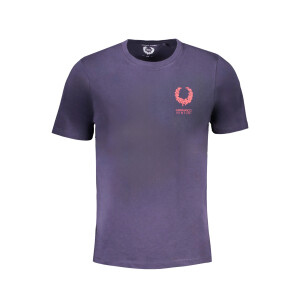 GIAN MARCO VENTURI Ανδρικό Μπλε T-shirt με κοντά μανίκια και λογότυπο