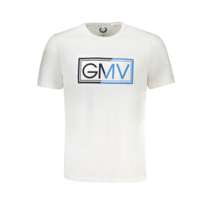 GIAN MARCO VENTURI Ανδρικό Λευκό T-Shirt με κοντά μανίκια και λογότυπο