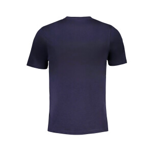 GIAN MARCO VENTURI ανδρικό μπλε T-shirt με κοντά μανίκια και λογότυπο