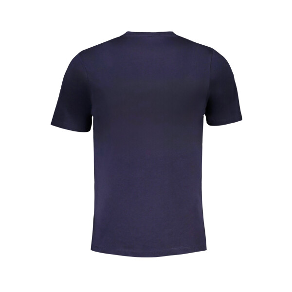 GIAN MARCO VENTURI ανδρικό μπλε T-shirt με κοντά μανίκια και λογότυπο