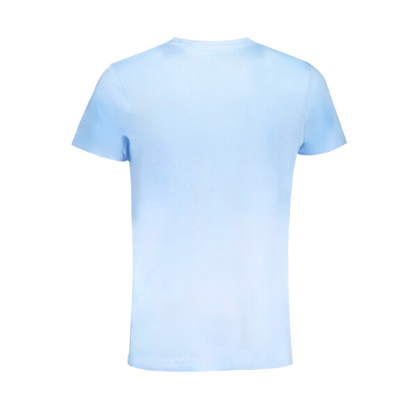 GIAN MARCO VENTURI Ανδρικό Μπλε T-shirt με κοντά μανίκια και λογότυπο