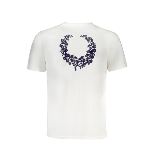 GIAN MARCO VENTURI Ανδρικό Λευκό T-Shirt με print λογότυπο