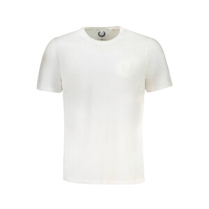 GIAN MARCO VENTURI Ανδρικό Λευκό T-shirt με στρογγυλή λαιμόκοψη