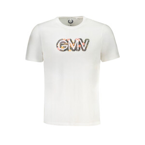 GIAN MARCO VENTURI Ανδρικό Λευκό T-Shirt με print λογότυπο