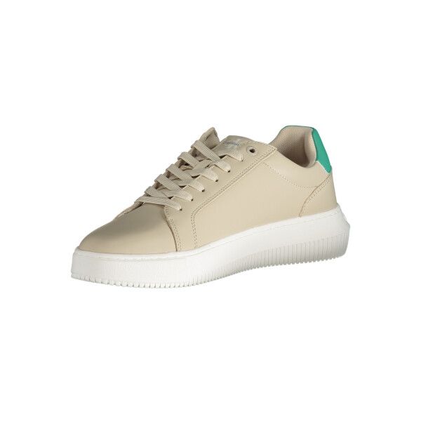 Calvin Klein ανδρικά sneakers σε μπεζ χρώμα με κορδόνια