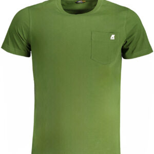 K-Way Ανδρικό Πράσινο T-shirt με στρογγυλή λαιμόκοψη και τσέπη