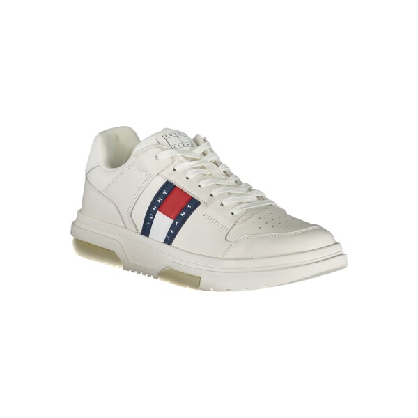 Tommy Hilfiger ανδρικά sneakers σε λευκό χρώμα με κορδόνια
