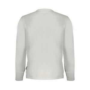 Napapijri ανδρικό λευκό t-shirt με μακριά μανίκια
