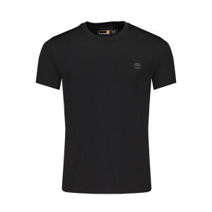 Timberland ανδρικό μαύρο T-shirt με στρογγυλή λαιμόκοψη